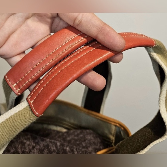 Coach Vintage Hampton Tote Handbag | Y2K Nylon & Leather | Authentic - Picture 6 of 9